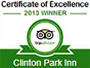 Trip Advisor - Certificate of Excellence